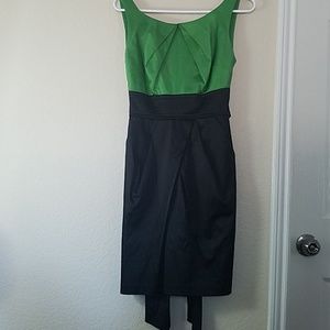 Black and green dress